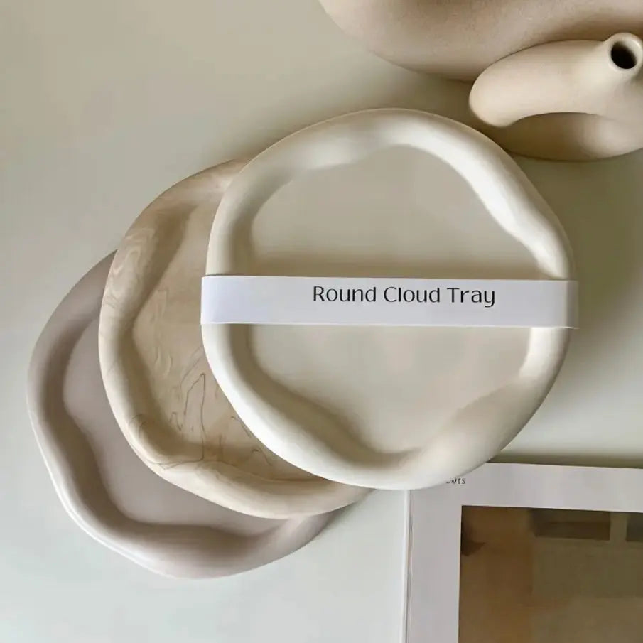 Round Cloud Tray Luxura Handmade